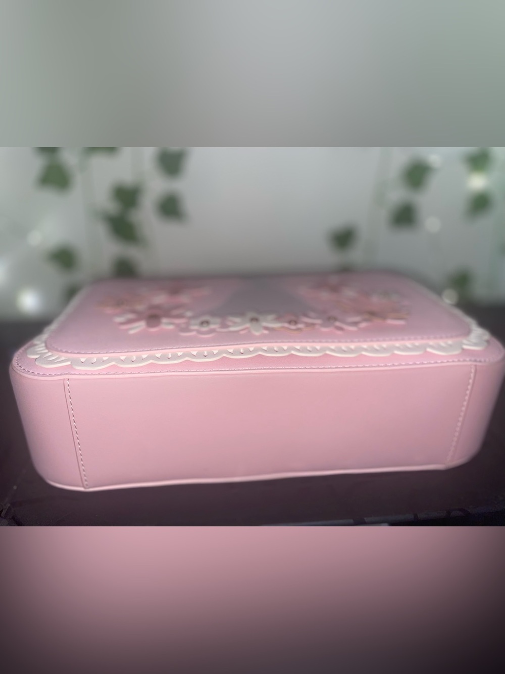 Loungefly Disney Princess Belle Pink Floral Crossbody Bag - Picture 5 of 6